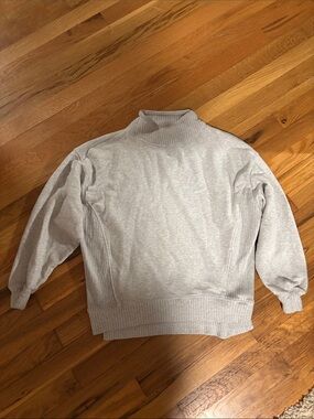 aerie Light Heather Gray Turtleneck Sweater